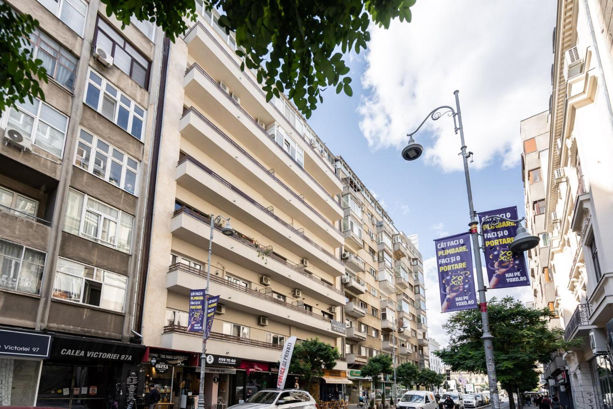 Sunset - Luxury Studio On Calea Victoriei Bucureşti Eksteriør bilde
